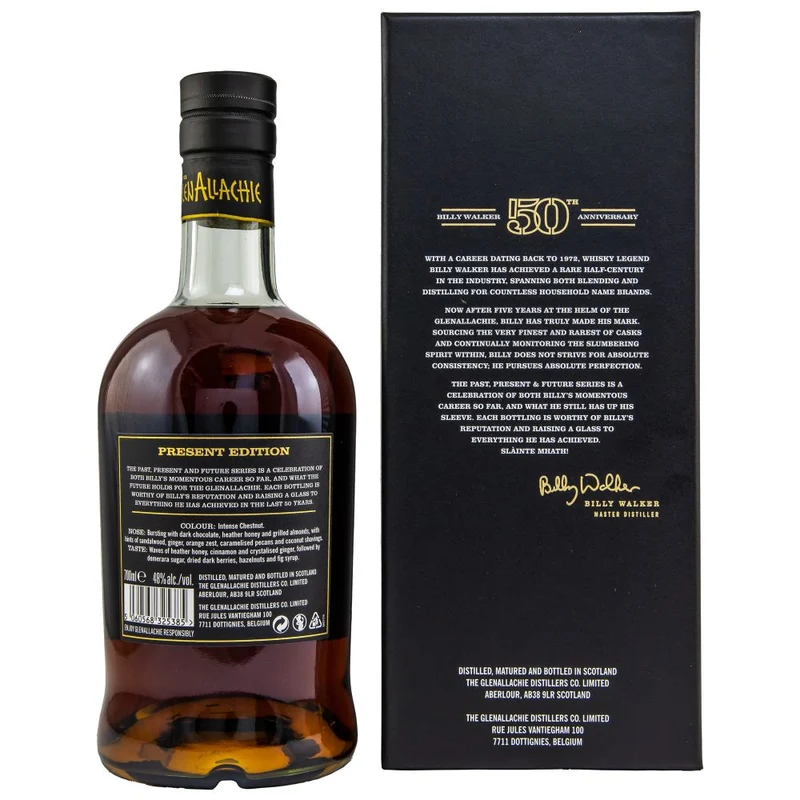 Glenallachie Present Editon 16 Jahre Billy Walker 50th Anniversary 48% 0,7l
