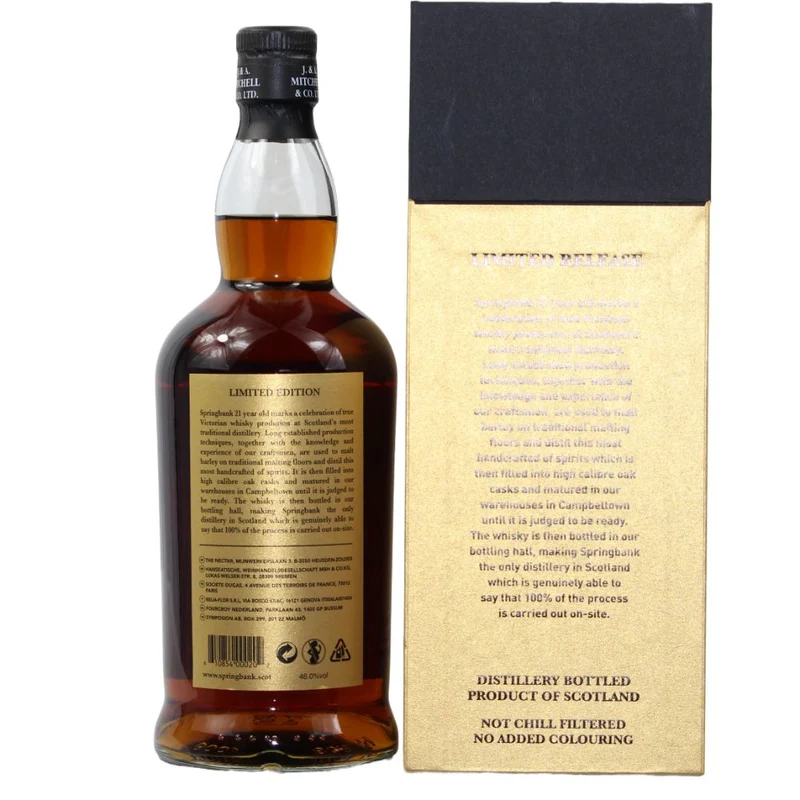 Springbank 21 Jahre 2022 46% 0,7l