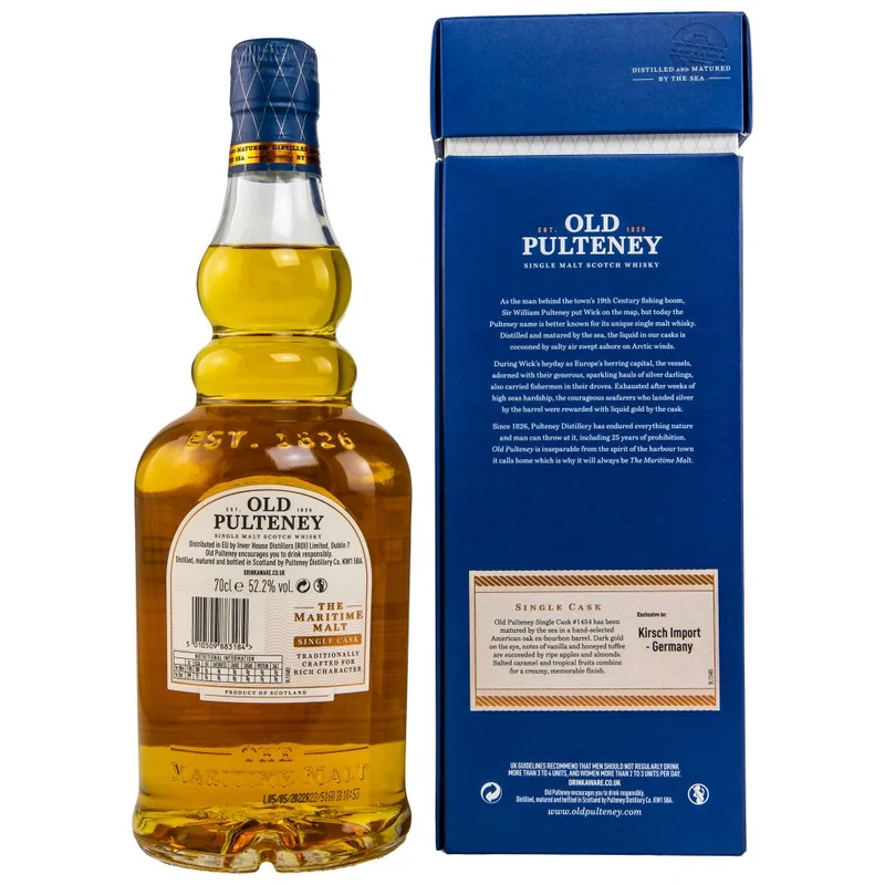 Old Pulteney 15 Jahre 2022 Single Cask #1454 52,2% 0,7l