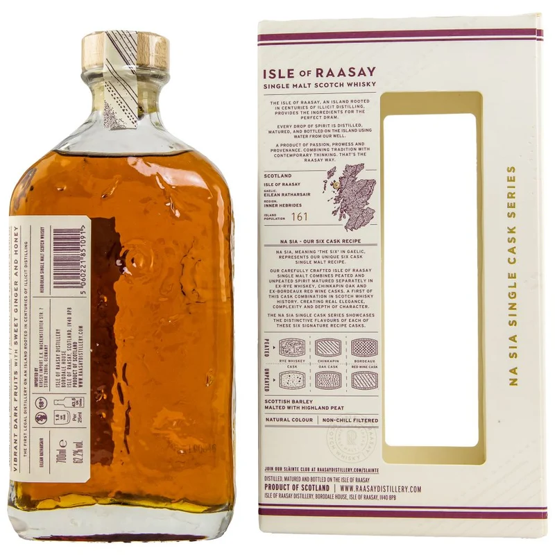 Isle of Raasay Unpeated Chinkapin Cask #19/83 62,2% 0,7l