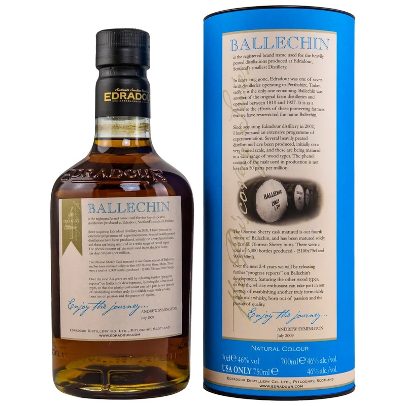 Ballechin Oloroso Cask Matured #4 46% 0,7l