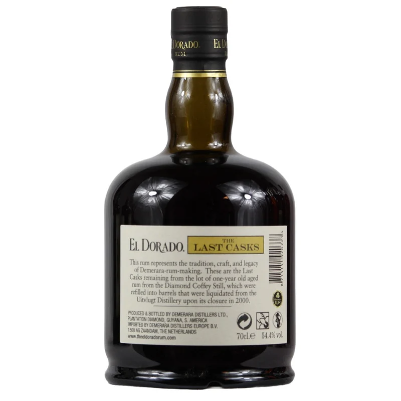 El Dorado 22 Jahre The Last Casks Rum Diamond Coffey & Uitvlugt Casks 54,4% 0,7l