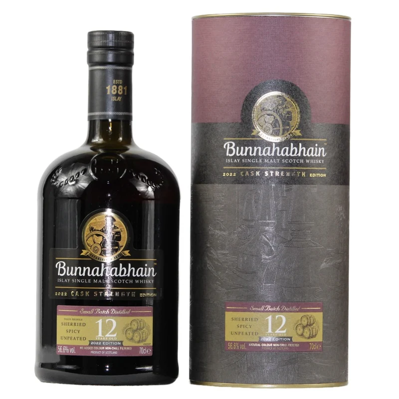 Bunnahabhain 12 Jahre Cask Strength 2022 56,6% 0,7l