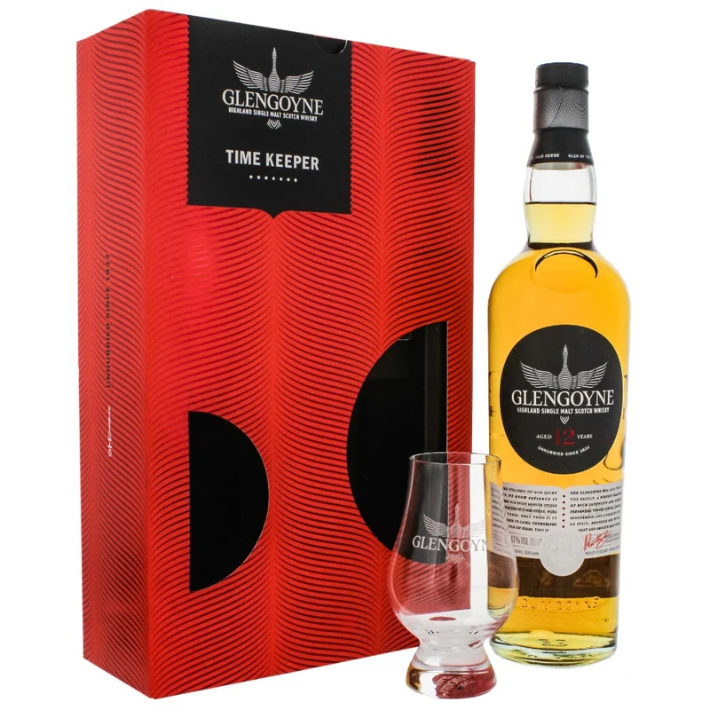 Glengoyne 12 Jahre Time Keeper Edition 43% 0,7l + Glas