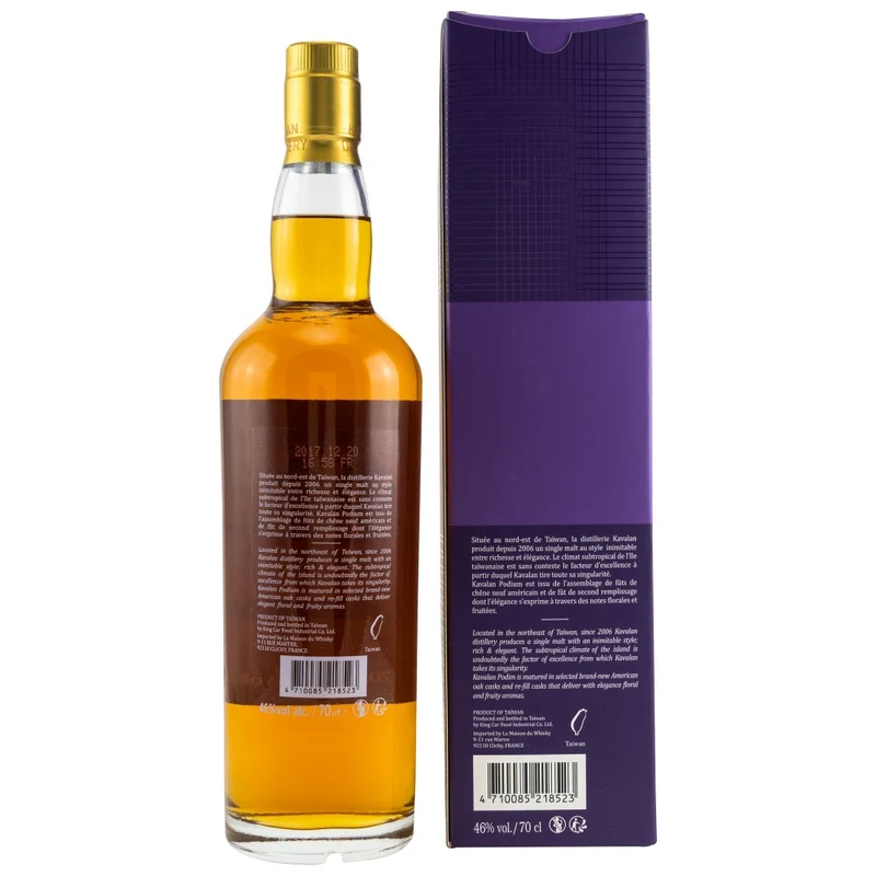 Kavalan Podium Taiwanese Single Malt Whisky 46% 0,7l