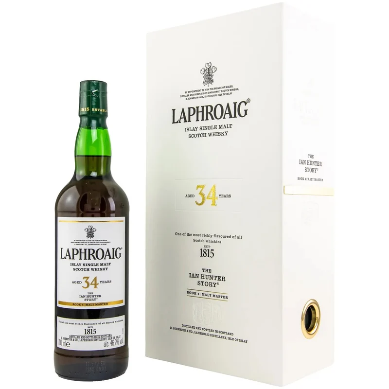 Laphroaig 34 Jahre The Ian Hunter Story Book 4 46,2% 0,7l