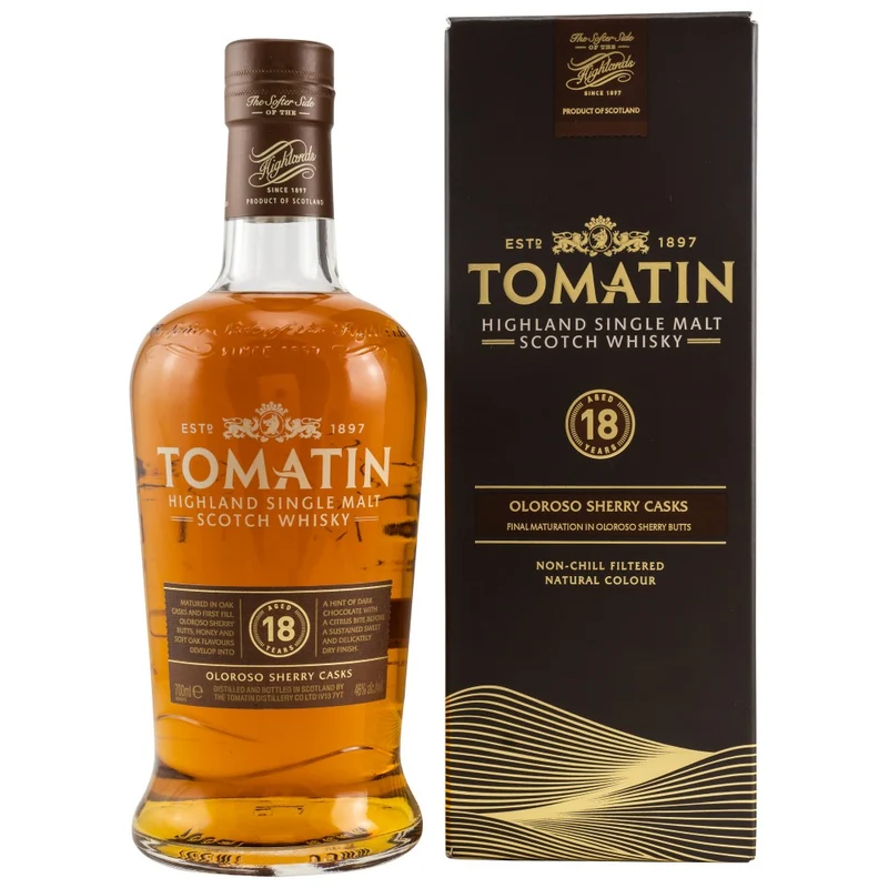 Tomatin 18 Jahre Oloroso Sherry Casks 46% 0,7l