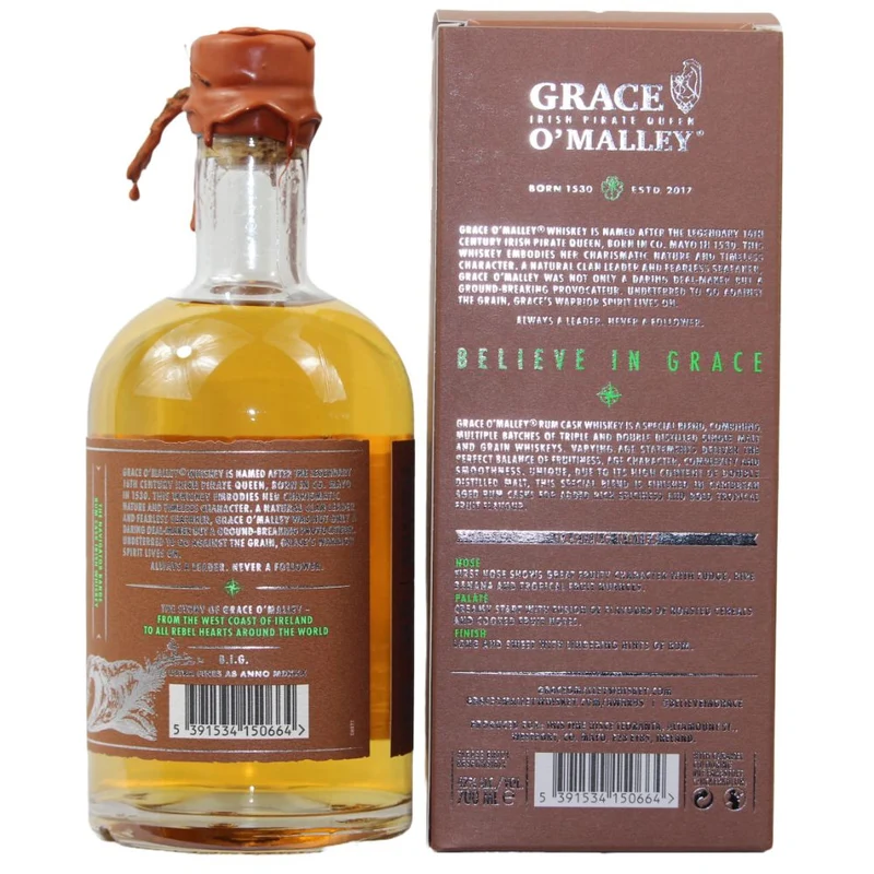 Grace O'Malley Rum Cask Irish Whiskey 42% 0,7l