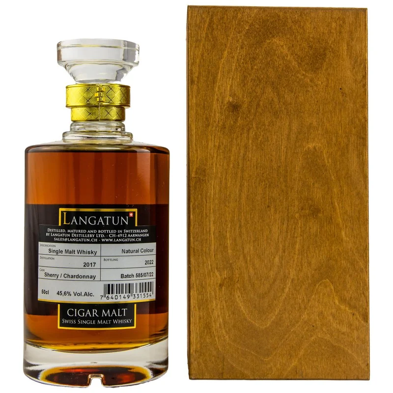 Langatun Cigar Malt 2017 Batch #585/07/2022 45,6% 0,5l
