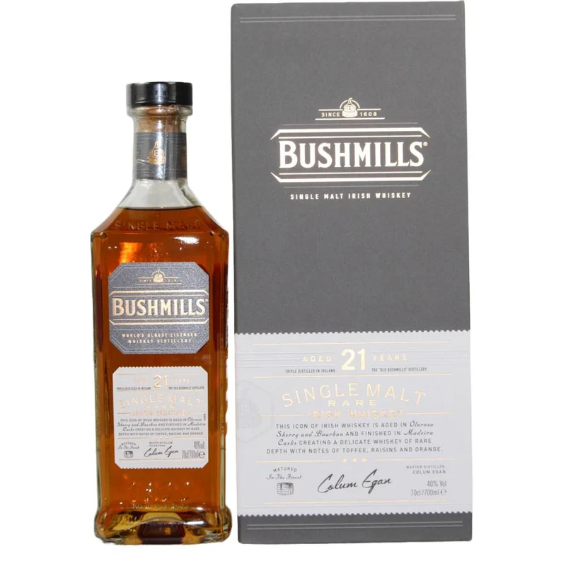 Bushmills 21 Jahre Rare Irish Whiskey 40% 0,7l