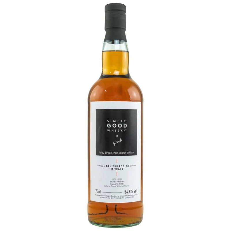 Bruichladdich Simply Good Whisky 18 Jahre Cask #KI-0001 56,8% 0,7l