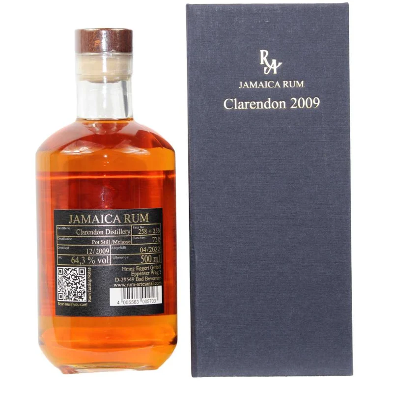 RA Jamaica Clarendon 2009 Cask #258&259 12 Jahre 64,3% 0,5l