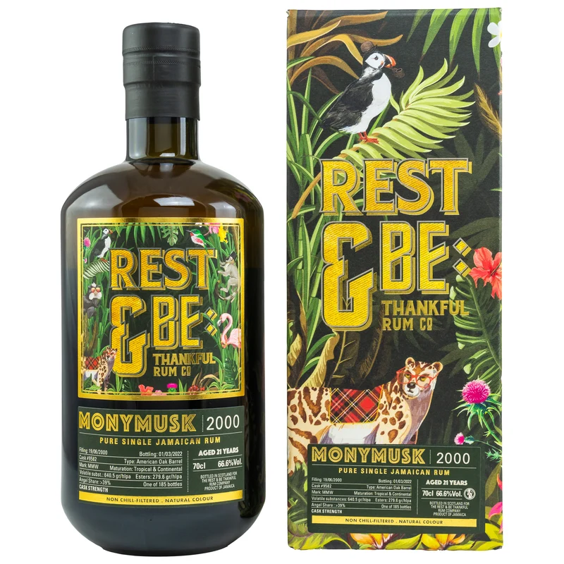 Rest & Be Thankful Monymusk 21 Jahre Cask #9582 66,6% 0,7l