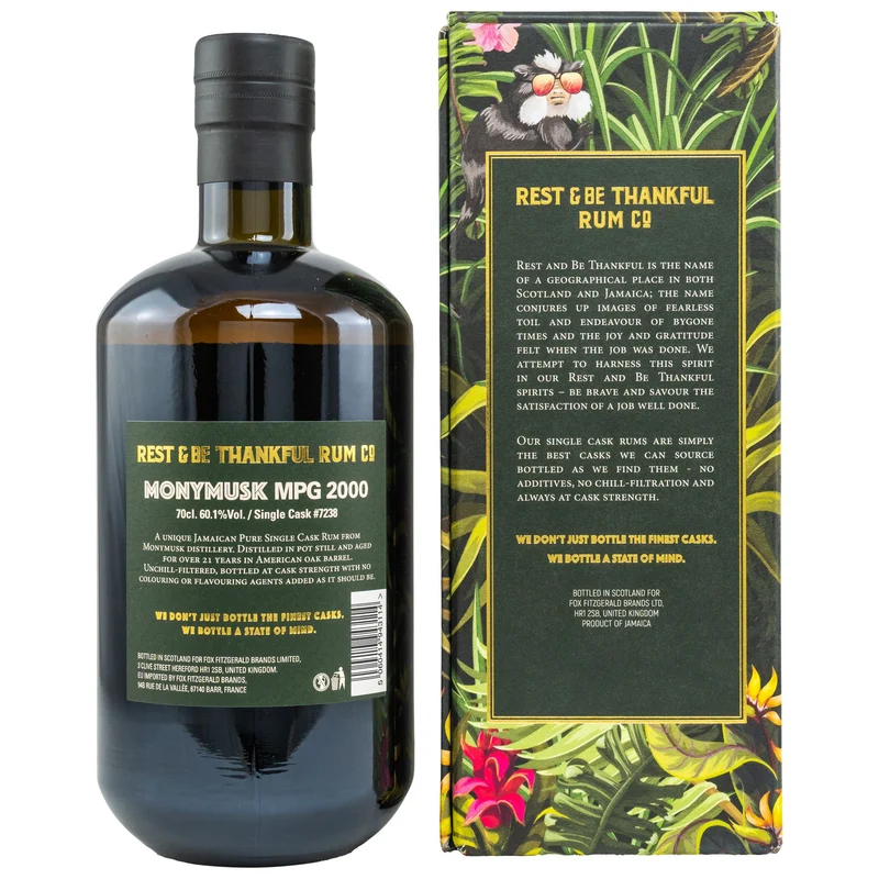 Rest & Be Thankful Monymusk 21 Jahre Cask #7238 60,1% 0,7l