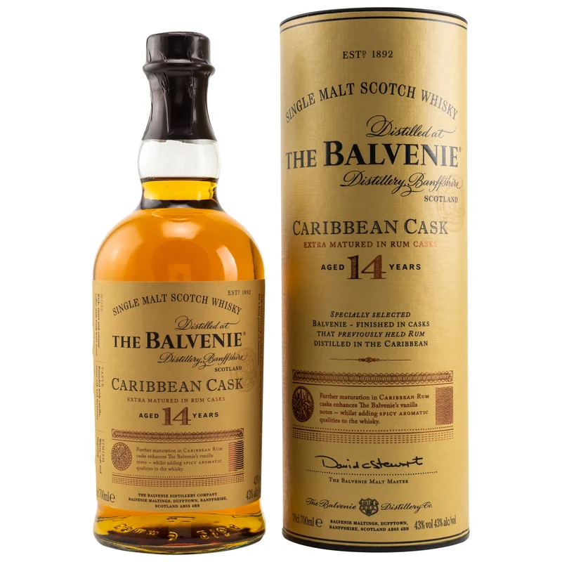 Balvenie Caribbean Cask 14 Jahre 43% 0,7l