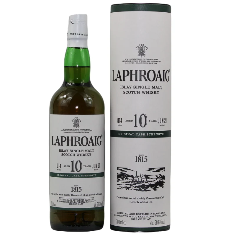 Laphroaig Cask Strength 10 Jahre Batch 14 58,6% 0,7l