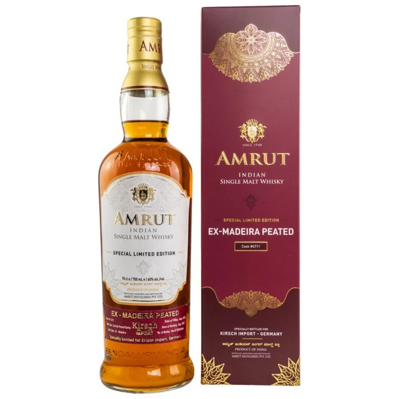 Amrut 2015/2021 6 Jahre Peated Ex-Madeira #4711 60% 0,7l