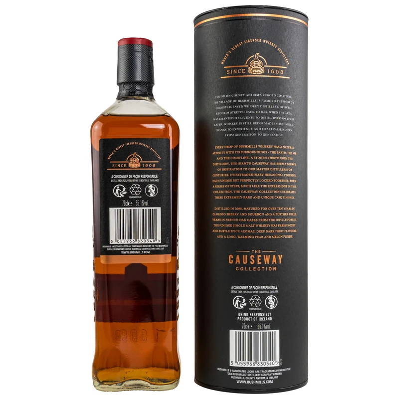Bushmills 2008/2021 13 Jahre Jupille Cask The Causeway Collection 55,1% 0,7l