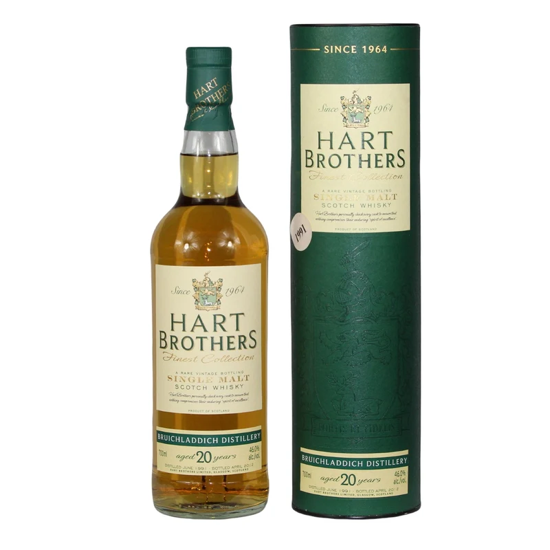 Bruichladdich 1991/2012 20 Jahre Hart Brothers Finest Collection 46% 0,7l