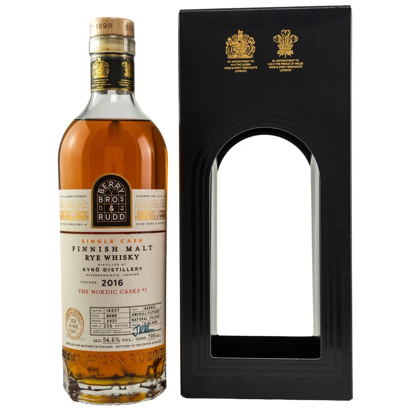 Kyrö Berry Bros & Rudd 2016/2021 Single Barrel Cask No. 16037 54,6% 0,7l