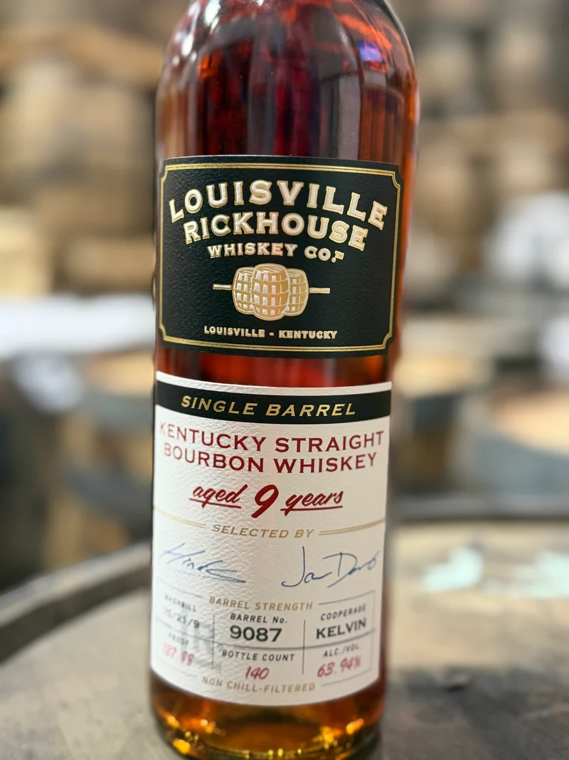 Louisville Rickhouse 9yr Single Barrel Kentucky Bourbon #9087 - 127.98 Proof