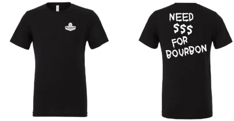Nashville Barrel Co T-Shirt - "Need Money for Bourbon" Black