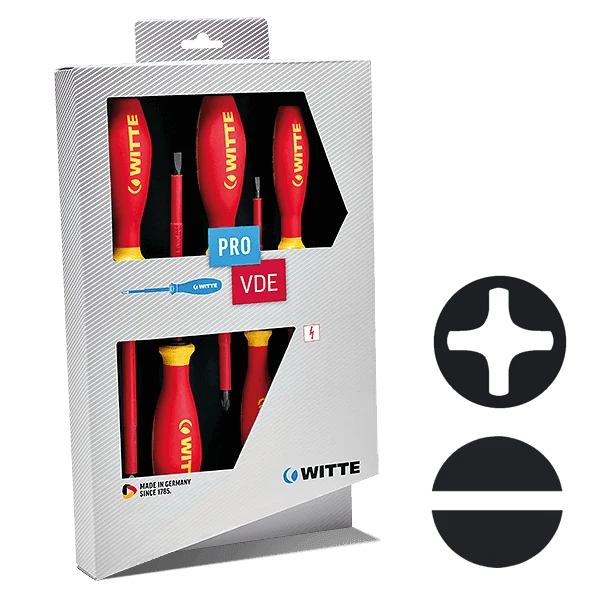 WITTE PRO VDE Schraubendreher-Set (5-teilig)
