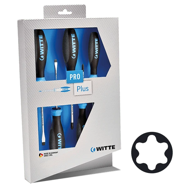 WITTE PRO Plus Schraubendreher-Set (6-teilig)