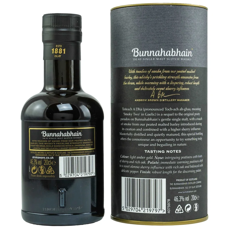 Bunnahabhain | Toiteach A Dhà | 0,2l | 46,3%