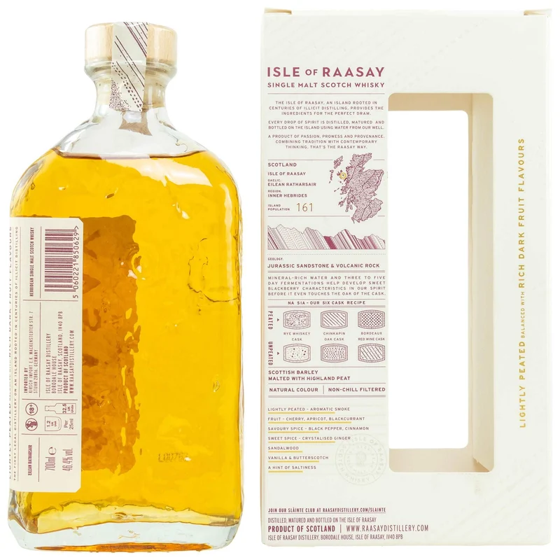 Isle of Raasay | Core Release | Batch R-01.1 | Herbidean Whisky | 46,4%
