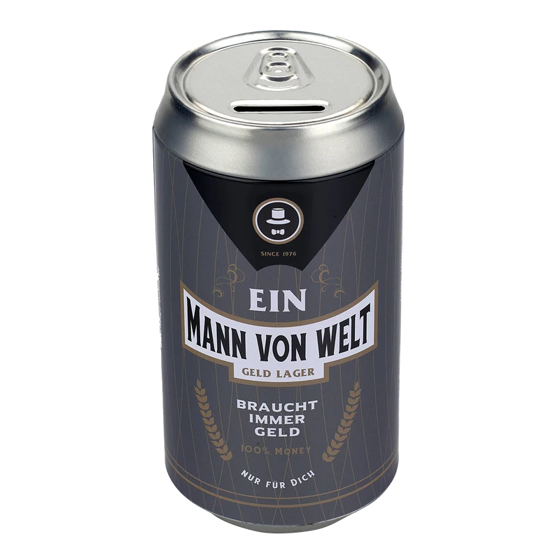 Bierdose Sparkasse "Ein Mann von Welt"