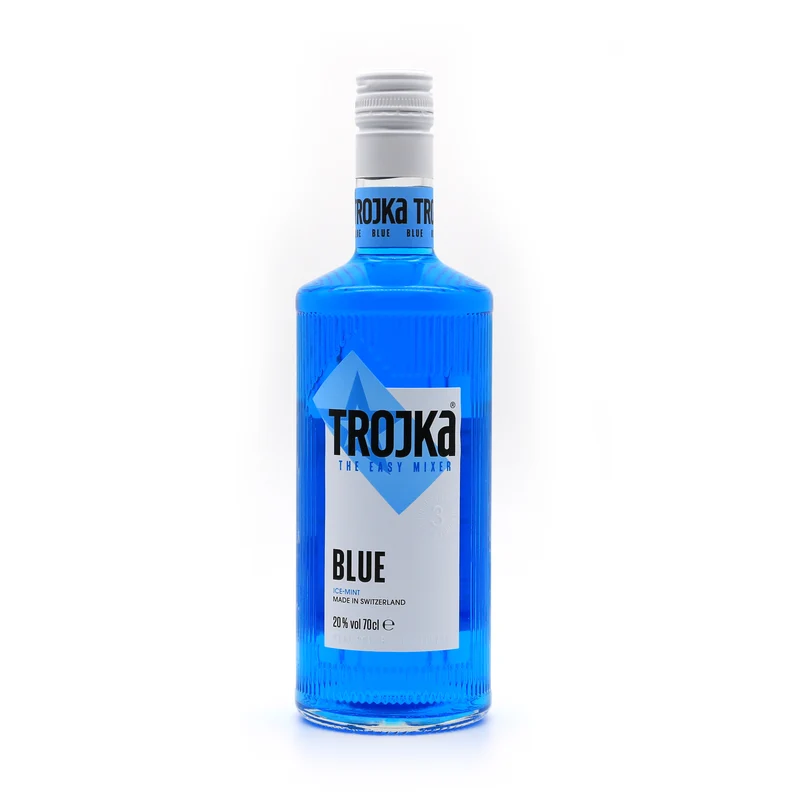 Trojka Blue Vodka (Eisbonbon, Minze) 700ml