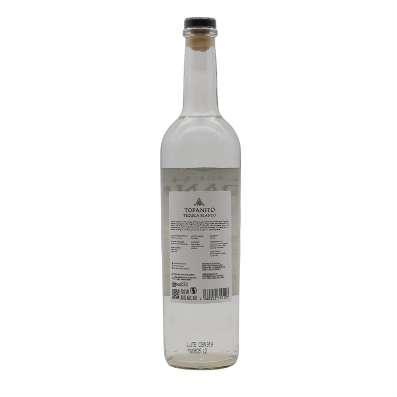 TOPANITO Blanco 100% Agave Tequila 700ml