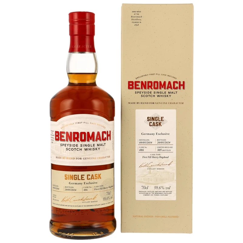 Benromach | Sherrry Hogshead #486 | 2014/2024 | Germany Exclusive | 59,6%
