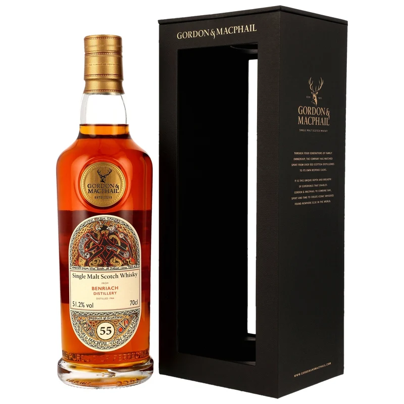 Benriach 1966/2021 - 55 Jahre - 1st Fill American Hogshead #607 - G&M Dram Takers Collection 51,2% vol. 700ml