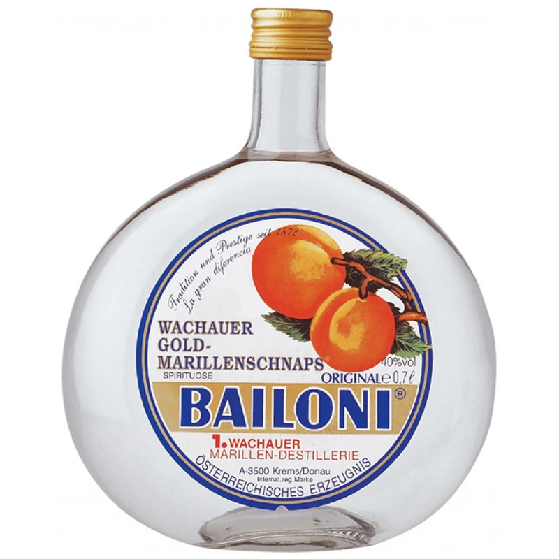 Bailoni Original Gold-Marillenschnaps 40% 0,7 Liter