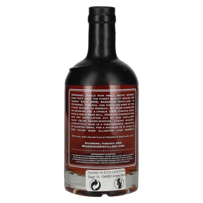 Reservoir Virginia Bourbon Whiskey Batch 1 Year 2024 50% Vol. 0,7l