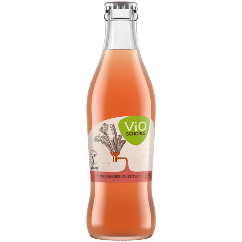 ViO Schorle Rhabarber 24x 0,25 Liter (MEHRWEG)