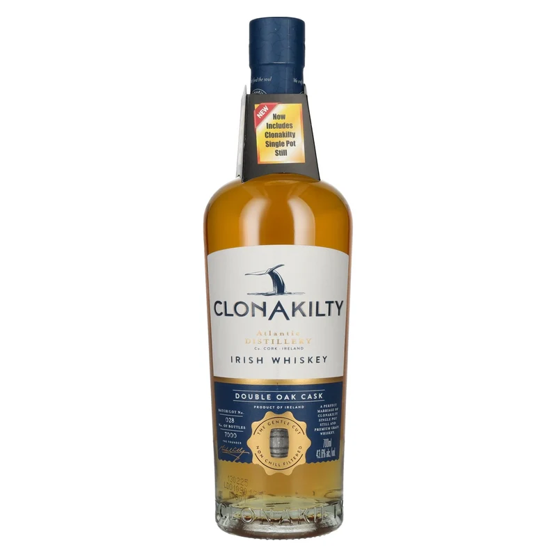 Clonakilty Irish Whiskey SINGLE BATCH Double Oak Finish 43,6% Vol. 0,7l