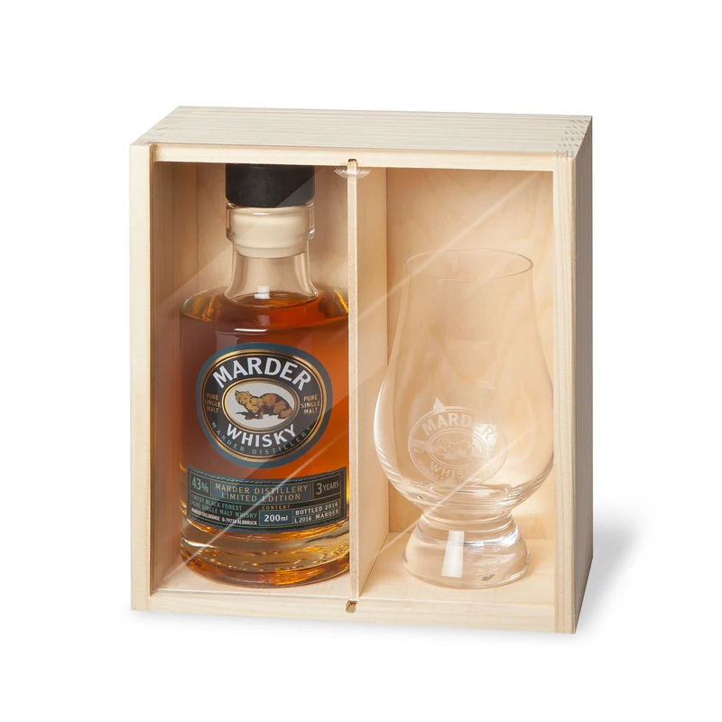 Marder Single Malt Whisky + Whisky Glas