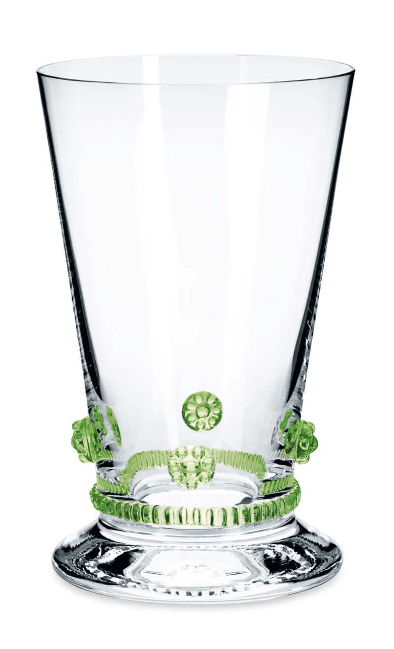 BACCHUS hellgrüne, Rosetten & Radlband - Wasserbecher 130 mm