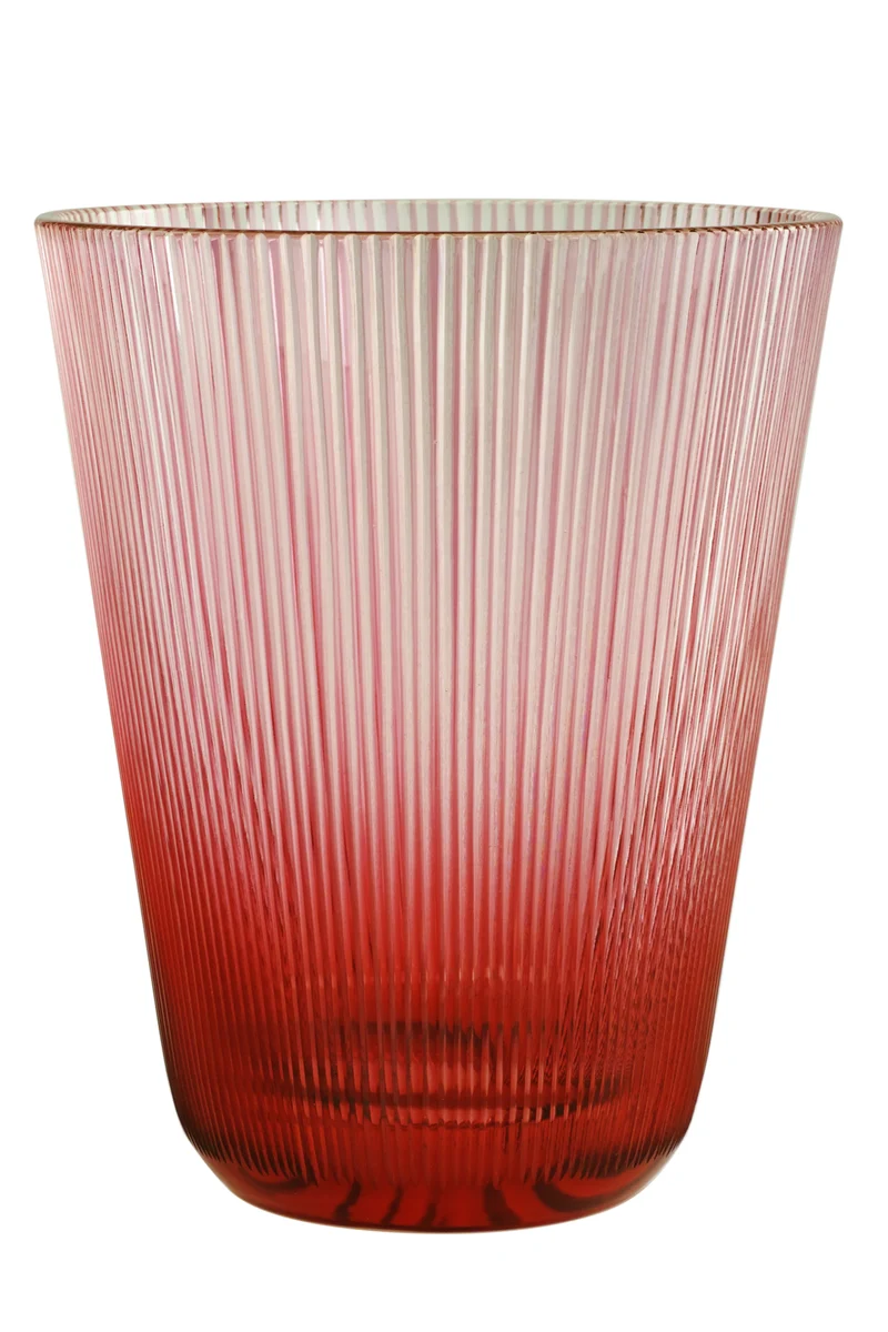 SANSIBAR - rubin, Becher 107 mm, Linienschliff