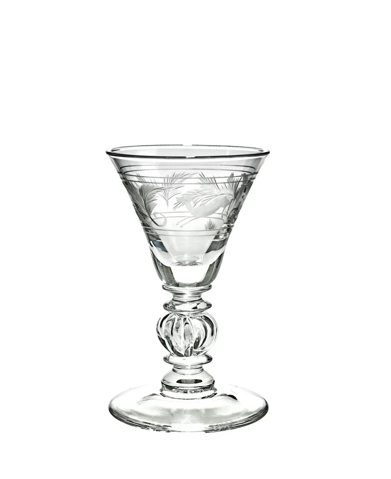 PETERSBURG klar, Gravur 'Springbock' - Likörglas 100 mm