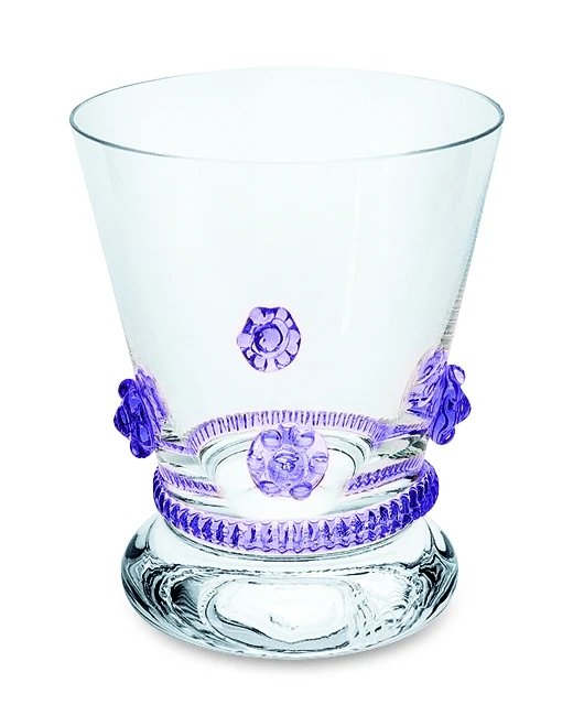 BACCHUS violette, Rosetten & Radlband - Weinbecher 86 mm