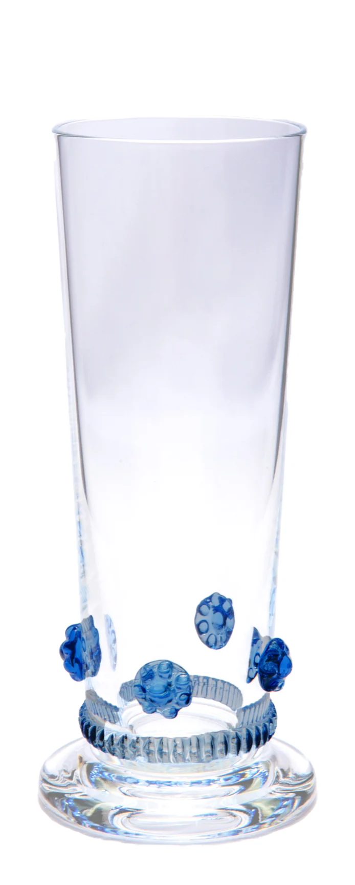 BACCHUS blaue, Rosetten & Radlband - Sektbecher 132 mm