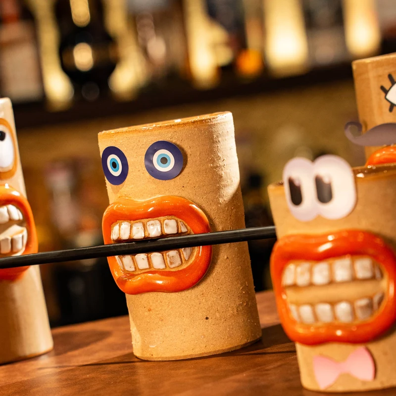 Mr. Mouth DIY Tiki Straw Cup