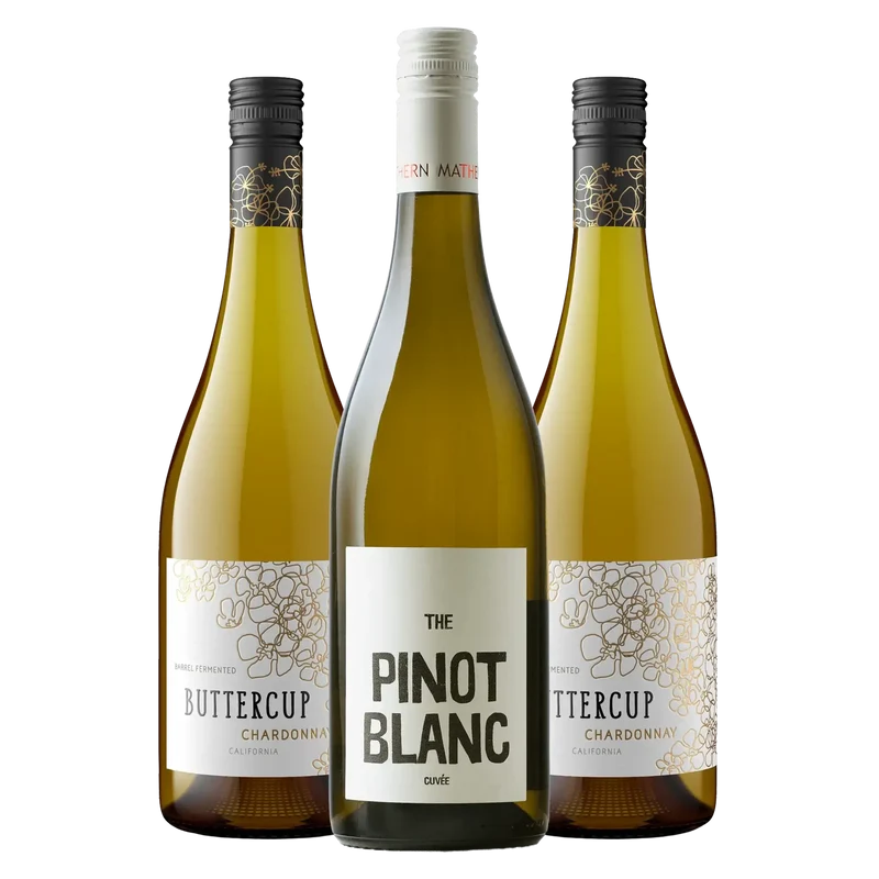 2 flasker Buttercup + 1 flaske The Pinot Blanc