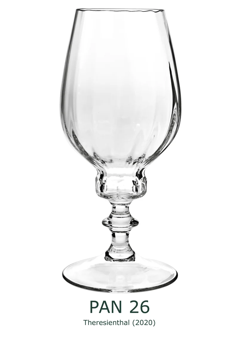 PAN Weinglas 223 mm - klares Glas, optisch, Flächenschliff