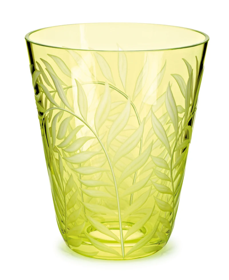 FEUILLES farbdiamant, Gravur 'Feuilles' - Becher 107 mm