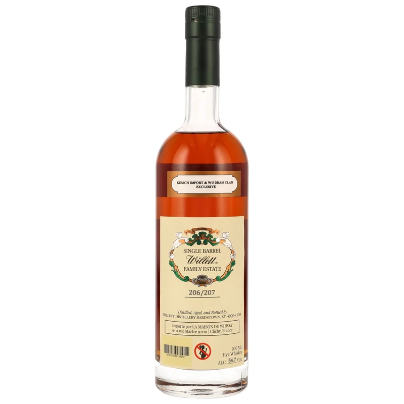 Willett | 7 Jahre | Single Barrel #2611 | Family Estate Rye Whiskey | WuDram | 54,7%